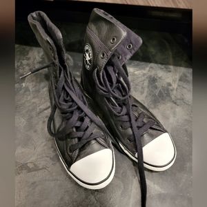 Leather Hightop Converse W 6